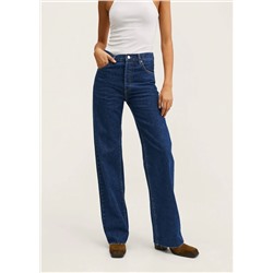 Vaqueros wideleg tiro alto -  Mujer | MANGO OUTLET España