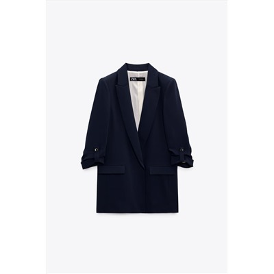 BLAZER WITH ROLLED-UP SLEEVES