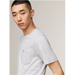 Heather Cotton Pocket T-Shirt