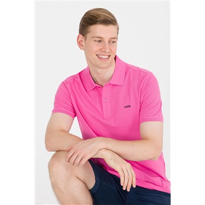 Erkek Pembe Basic Polo Yaka Tişört