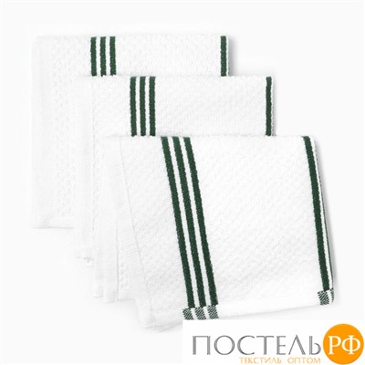 Набор декоративных салфеток Этель Greenish 30х30см., 3шт., 100%хл. 10400896