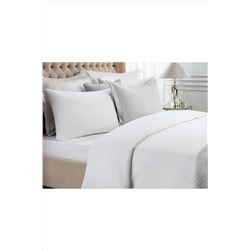Madame Coco Bernyce Çift Kişilik Ranforce Düz Nevresim - Beyaz 1KNVRC0009-8682116251457