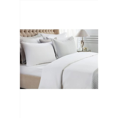 Madame Coco Bernyce Çift Kişilik Ranforce Düz Nevresim - Beyaz 1KNVRC0009-8682116251457