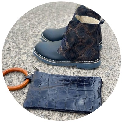 Ab. Zapatos 27025 serpiente MARINO+Pelle PULSERA Marino АКЦИЯ