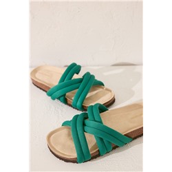 Sandalia bio tiras neopreno verde
