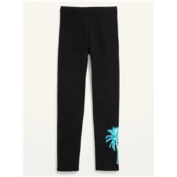 Printed Built-In Tough Full-Length Leggings for Girls