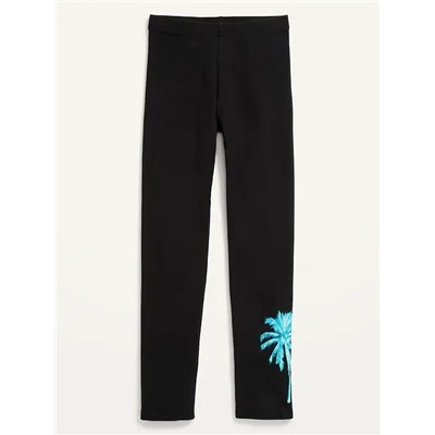 Printed Built-In Tough Full-Length Leggings for Girls