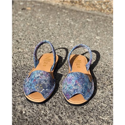 AB.Zapatos · 320-8 · estampado azul+PELLE · LUX