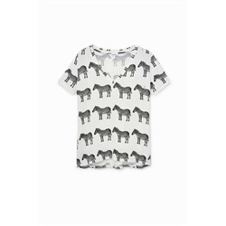 Camiseta manga corta zebras