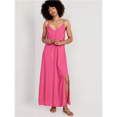 Tie-Back Maxi Slip Dress for Women