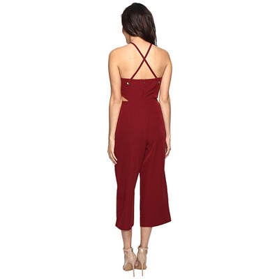 Halter Cross Strap Jumpsuit