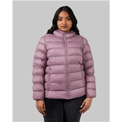 WOMEN'S LIGHTWEIGHT POLY-FILL PACKABLE HOODED JACKET
