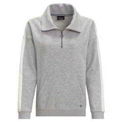 Damen Sweatshirt mit Troyerkragen