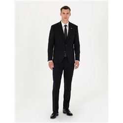 Siyah Slim Fit Takım Elbise