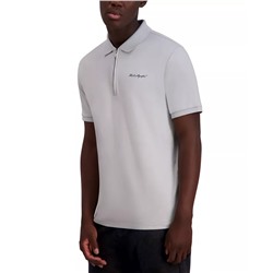 KARL LAGERFELD PARIS Men's Slim Fit Short Sleeve Signature Logo Polo Shirt
