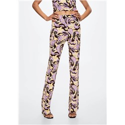 Pantalón estampado retro -  Mujer | MANGO OUTLET Melilla