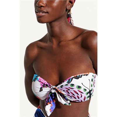 Top bikini nudo mariposas