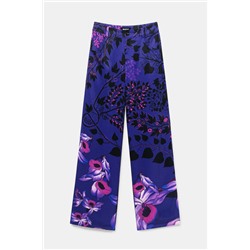 Pantalón pata ancha flores