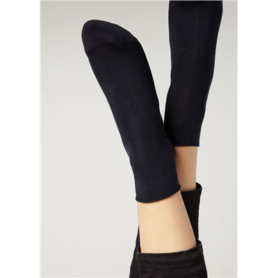 Kurze Baumwollsocken ohne Rand