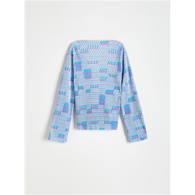 Bluse mit originellem Druckmuster