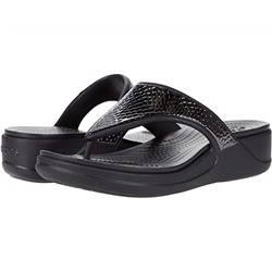 Crocs Monterey Metallic Wedge Flip
