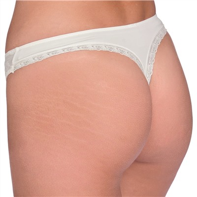 2 Damen Strings mit floraler Spitze