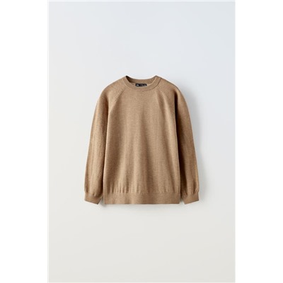 TRUE NEUTRALS WOOL BLEND SWEATER