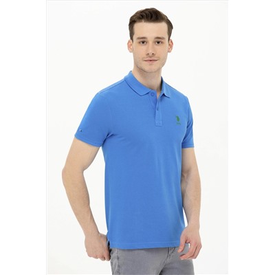 Erkek Saks Basic Polo Yaka Tişört
