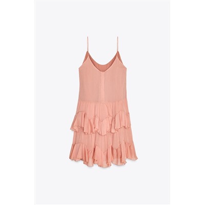 ZW COLLECTION SHORT RUFFLE DRESS