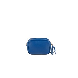 Bandolera de piel Gaby Azul