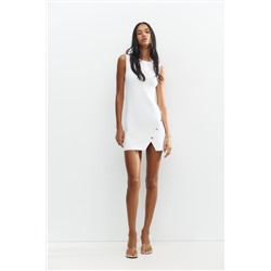 SHORT KNIT BUTTON DRESS