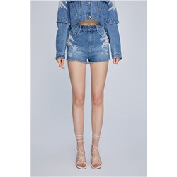 Short vaquero Azul