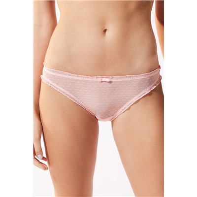3 braguita Pluma Rosa, blanco y rojo