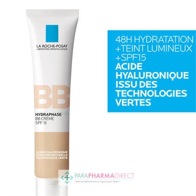 La Roche Posay Hydraphase HA BB Crème SPF15 - Teinte Claire 40ml