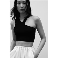 TOP PUNTO CROP CUT OUT