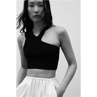 TOP PUNTO CROP CUT OUT