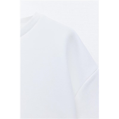 SHORT SLEEVE INTERLOCK SWEATSHIRT