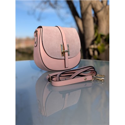 Итальянская сумка из натуральной кожи от AB.ZAPATOS PELLE · 2704 Rose