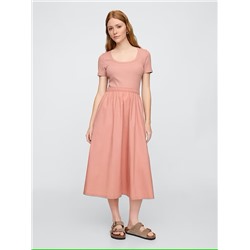 Scoopneck Midi Dress