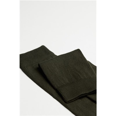 Lange Herrensocken aus Winterbaumwolle