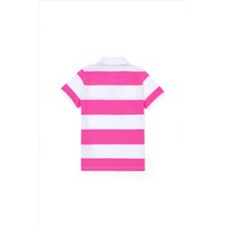 Erkek Çocuk Pembe Polo Yaka Tişört