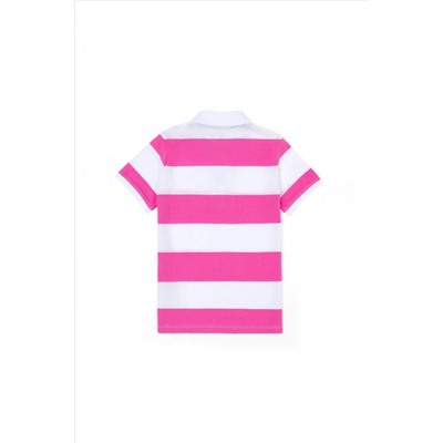 Erkek Çocuk Pembe Polo Yaka Tişört