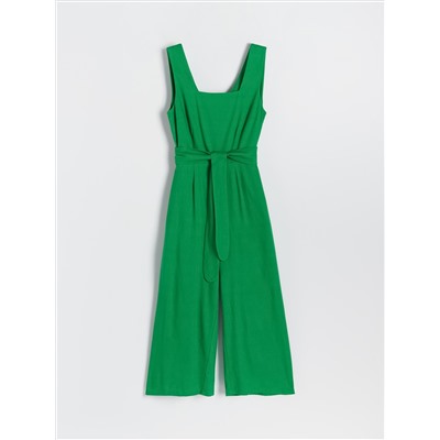 Jumpsuit aus Leinenmischung