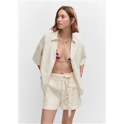 Shorts algodón lino