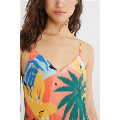 Camisón largo tirantes estampado