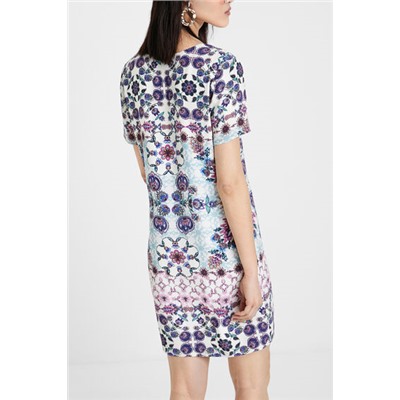 Vestido boho floral tipo camiseta