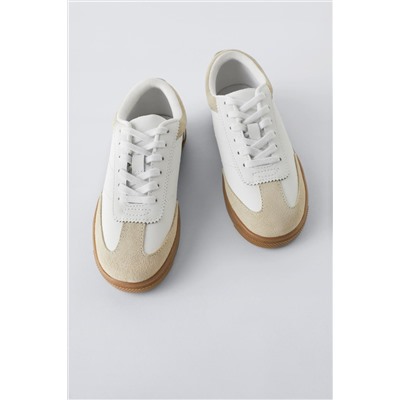 RETRO LEATHER SNEAKERS