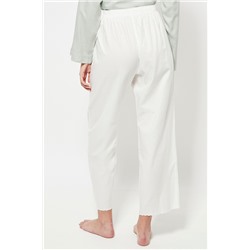 Pantalón de pijama cintura alta - Blanco