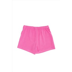 Kız Çocuk Pembe Örme Şort