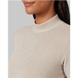 WOMEN'S HEAVYWEIGHT FLEECE BASELAYER MOCK TOP